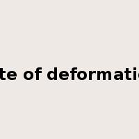 rate of deformation是什么意思