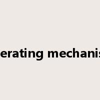 operating mechanism是什么意思