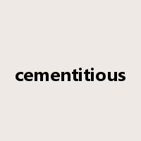 cementitious是什么意思