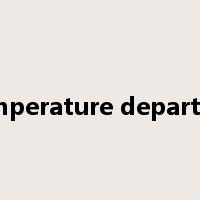 temperature departure是什么意思