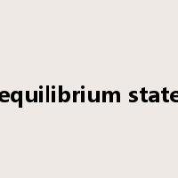 equilibrium state是什么意思