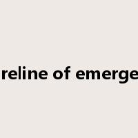 shoreline of emergence是什么意思