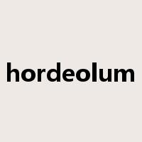 hordeolum是什么意思