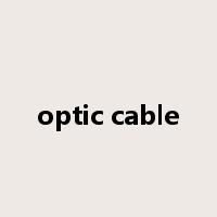 optic cable是什么意思
