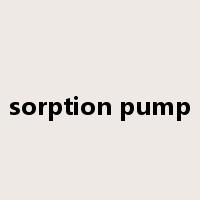 sorption pump是什么意思