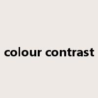 colour contrast是什么意思
