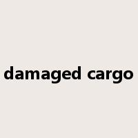 damaged cargo是什么意思