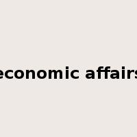 economic affairs是什么意思