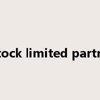 joint stock limited partnership是什么意思