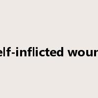 self-inflicted wound是什么意思
