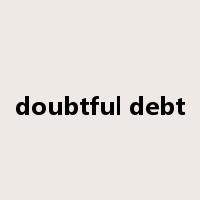 doubtful debt是什么意思