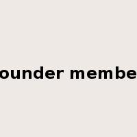 founder member是什么意思