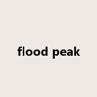 flood peak是什么意思