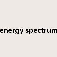 energy spectrum是什么意思