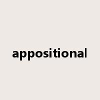 appositional是什么意思