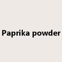 Paprika powder是什么意思
