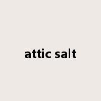 attic salt是什么意思