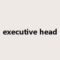 executive head是什么意思