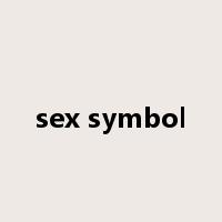 sex symbol是什么意思
