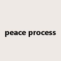 peace process是什么意思