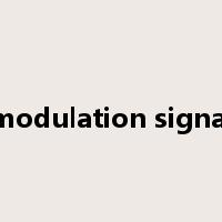 modulation signal是什么意思