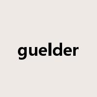 guelder是什么意思