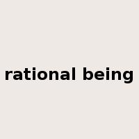 rational being是什么意思