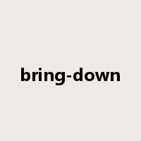 bring-down是什么意思