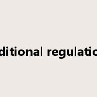additional regulations是什么意思