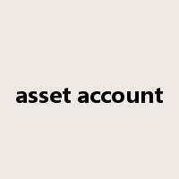 asset account是什么意思