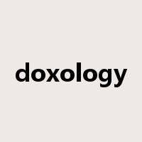doxology是什么意思