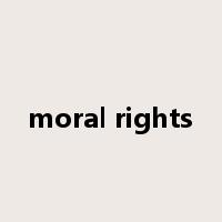 moral rights是什么意思