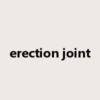 erection joint是什么意思