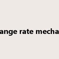 exchange rate mechanism是什么意思