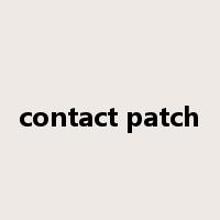 contact patch是什么意思
