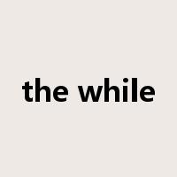 the while是什么意思