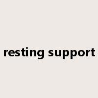 resting support是什么意思
