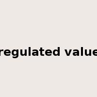 regulated value是什么意思