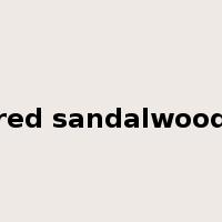 red sandalwood是什么意思