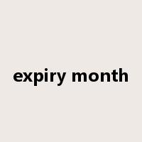 expiry month是什么意思
