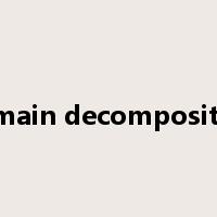 domain decomposition是什么意思