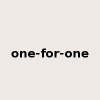 one-for-one是什么意思