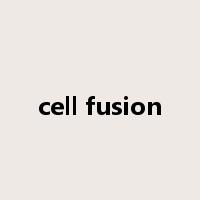 cell fusion是什么意思