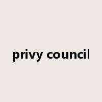 privy council是什么意思