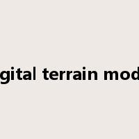 digital terrain model是什么意思
