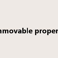 immovable property是什么意思