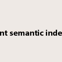 Latent semantic indexing是什么意思