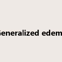 Generalized edema是什么意思