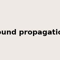 sound propagation是什么意思