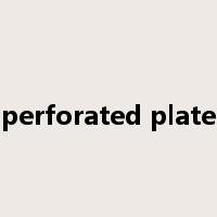 perforated plate是什么意思